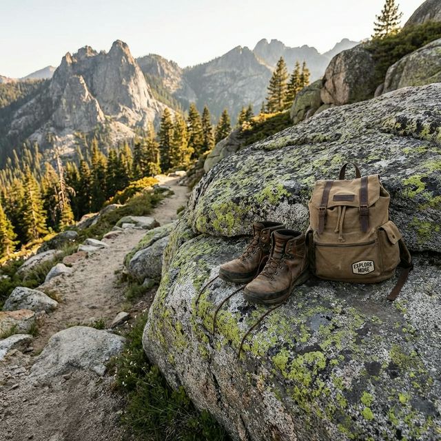 Interior of a modern sustainable cabin, floor to ceiling windows with forest view, natural wood furniture, cozy atmosphere, sunlight streaming in, high quality, photorealistic, no people
